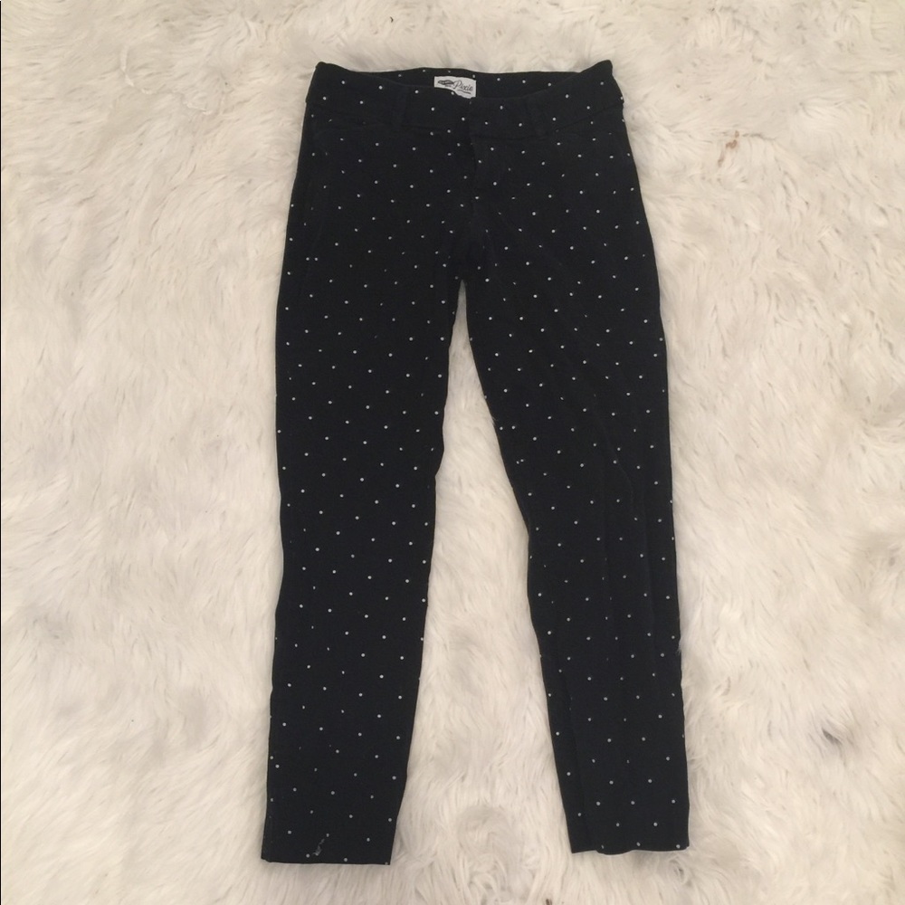 Pokadot black pants